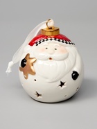 Ёлочный шар с подсветкой «Дед Мороз», 10×8.6×8.6 см, 1 LED, керамика, от батареек LR44×3, керамика, свечение тёплое белое - Фото 6