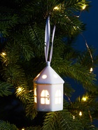 Светодиодная фигура «Домик», 9.3×6×6 см, 1 LED, керамика, от батареек LR44×3 шт., тёплый белый свет - Фото 4