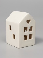 Светодиодная фигура «Дом белый», 8×4.8×5.5 см, 1 LED, керамика, от батареек LR44×3, тёплый белый свет - Фото 3