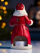 Светодиодная фигура «Дед Мороз», 13.2×7.1×6 см, 1 LED, керамика, от батареек LR44×3, тёплый белый свет - Фото 3