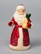 Светодиодная фигура «Дед Мороз», 13.2×7.1×6 см, 1 LED, керамика, от батареек LR44×3, тёплый белый свет - Фото 4