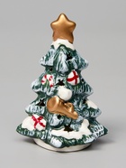 Светодиодная фигура «Зелёная Ёлка», 9.8×5.5×6.5 см, 1 LED, керамика, от батареек LR44×3, тёплый белый свет - Фото 3