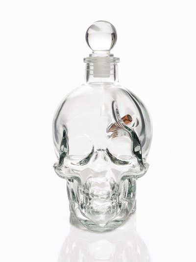 УЦЕНКА Штоф "Непробиваемый. Череп", с пулей, 400 мл