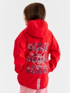 Ветровка с капюшоном детская MINAKU: SPACE, красная, рост 116 см - Фото 6