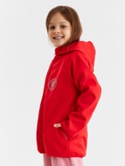 Ветровка с капюшоном детская MINAKU: SPACE, красная, рост 128 см - Фото 4