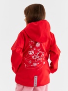 Ветровка с капюшоном детская MINAKU: SPACE, красная, рост 134 см - Фото 6