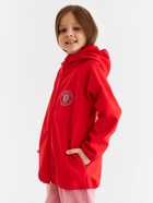 Ветровка с капюшоном детская MINAKU: SPACE, красная, рост 146 см - Фото 4