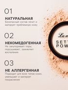 Пудра пресованная LAMEILA, матовый эффект, тон 2 - Фото 2