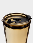 Стакан Доляна «Хеппи», 500 мл, 9×18.5 см, с крышкой и трубочкой, стекло, жёлтый - Фото 4