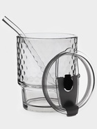 Стакан «Сота», 350 мл, 8.9×15.5 см, с крышкой и трубочкой, стекло, прозрачный - Фото 2