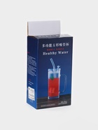 Стакан «Лайн», 360 мл, 18×9.5 см, с крышкой и трубочкой, стекло, прозрачный - Фото 8