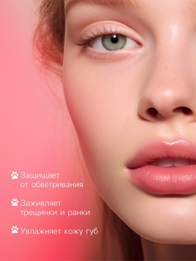 Оттеночный бальзам для губ "Cat white"