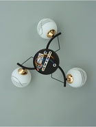 Люстра «Аделла» 3хЕ27 40 Вт чёрно-золотой 60×60×26 см BayerLux - фото 34770175