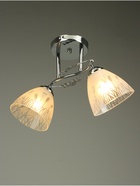 Люстра "Офелия" 2хЕ27 40Вт хром 47х18х25 см BayerLux - фото 34770178