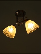 Люстра "Офелия" 2хЕ27 40Вт хром 47х18х25 см BayerLux - фото 34770179