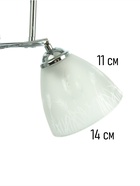 Люстра "Офелия" 2хЕ27 40Вт хром 47х18х25 см BayerLux - фото 34770181