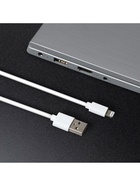 УЦЕНКА Кабель Windigo, Lightning - USB, 2 А, зарядка + передача данных, TPE оплетка,1 м, белый - Фото 3