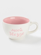 Кружка Доляна «Звёздочка», 475 мл, керамика, с фигуркой, белая, розовая - Фото 2