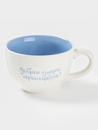 Кружка Доляна «Луна», 475 мл, керамика, с фигуркой, белая, голубая - Фото 2