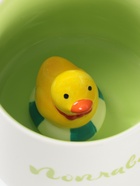 Кружка Доляна «Утёнок», 360 мл, керамика, с фигуркой, белая, зелёная - Фото 4