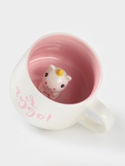 Кружка Доляна «Единорожка», 360 мл, керамика, с фигуркой, белая, розовая - Фото 3