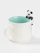 Кружка Доляна «Пандочка», 400 мл, керамика, с фигуркой, белая, бирюзовая - Фото 2