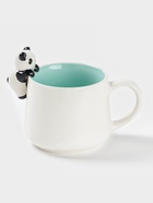 Кружка Доляна «Пандочка», 400 мл, керамика, с фигуркой, белая, бирюзовая - Фото 3