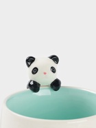 Кружка Доляна «Пандочка», 400 мл, керамика, с фигуркой, белая, бирюзовая - Фото 4