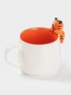 Кружка Доляна «Тигренок», 400 мл, керамика, с фигуркой, белая/оранжевая - Фото 1