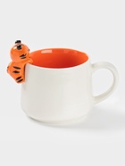 Кружка Доляна «Тигренок», 400 мл, керамика, с фигуркой, белая/оранжевая - Фото 3