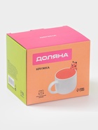 Кружка Доляна «Тигренок», 400 мл, керамика, с фигуркой, белая/оранжевая - Фото 6