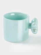 Кружка Доляна «Бантик», 380 мл, керамика, бирюзовая - Фото 3