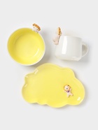 Набор детской посуды Доляна «Милый лев», 3 предмета: кружка 350 мл, супница 450 мл, тарелка, керамика, жёлтый - Фото 3
