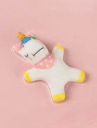 Набор детской посуды Доляна «Радужный единорог», 3 предмета: кружка 350 мл, супница 450 мл, тарелка, керамика, розовый - Фото 4