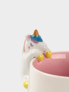 Набор детской посуды Доляна «Радужный единорог», 3 предмета: кружка 350 мл, супница 450 мл, тарелка, керамика, розовый - Фото 5