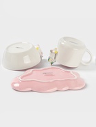 Набор детской посуды Доляна «Радужный единорог», 3 предмета: кружка 350 мл, супница 450 мл, тарелка, керамика, розовый - Фото 6