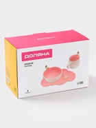 Набор детской посуды Доляна «Радужный единорог», 3 предмета: кружка 350 мл, супница 450 мл, тарелка, керамика, розовый - Фото 7