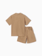 Костюм для мальчика (рубашка, шорты) KAFTAN, размер 34 (122-128 см), бежевый 10853266 - фото 14423711