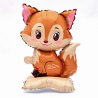 Воздушный шар фольгированный 24" «Лисичка», на подставке, под воздух - Фото 1