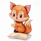 Воздушный шар фольгированный 24" «Лисичка», на подставке, под воздух - Фото 3