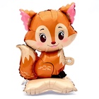 Воздушный шар фольгированный 24" «Лисичка», на подставке, под воздух - Фото 4