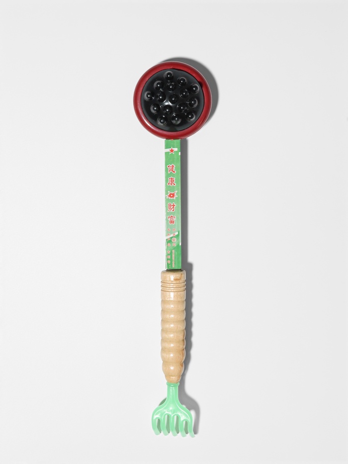 УЦЕНКА Массажёр-чесалка, двусторонний, 38×8×5.5 см, универсальный, деревянный, разноцветный - Фото 1