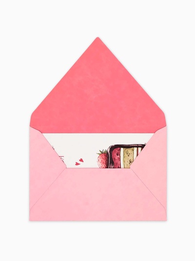 Конверт для денег с открыткой и наклейкой «В день рождения», тиснение, акварельный картон, 16 х 11 см