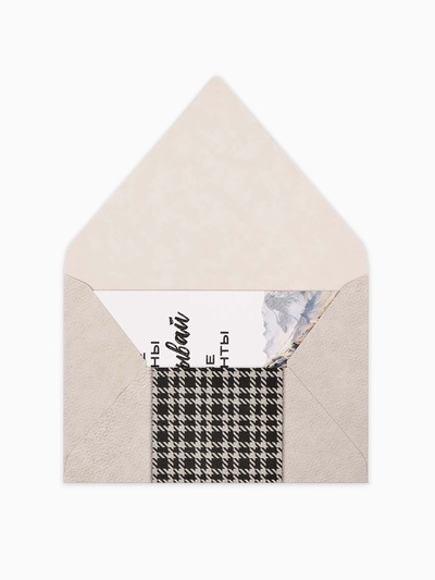 Конверт для денег с открыткой и наклейкой «С днём рождения», акварельный картон, 16 х 11 см