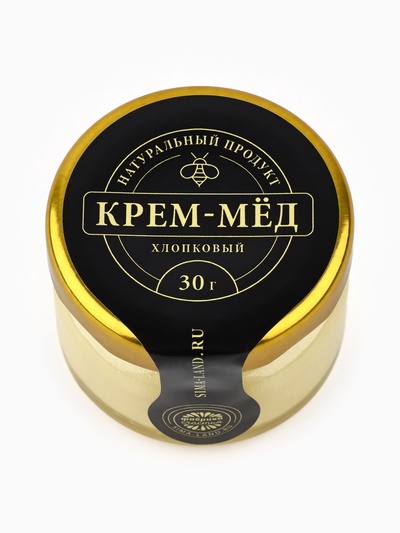 Крем-мёд с хлопком натуральный, 30 г
