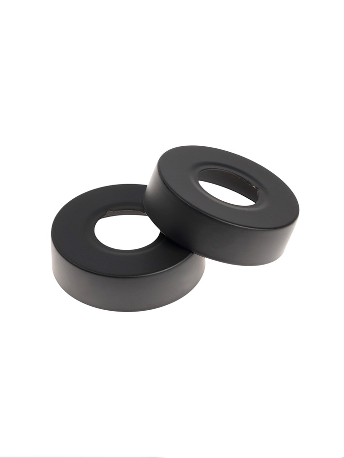 Отражатель для смесителя ZEIN Z4, 3/4", 2 шт., d=60 мм, высота 17 мм, нерж. сталь, черный - Фото 1