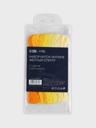 Нитки мулине TEIRA, 8±1 м, набор 7 шт., хлопок, жёлтые - Фото 6