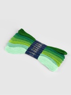 Нитки мулине TEIRA, 8±1 м, набор 7 шт., хлопок, зелёные - Фото 4