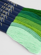 Нитки мулине TEIRA, 8±1 м, набор 7 шт., хлопок, зелёные - Фото 5