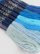 Нитки мулине TEIRA, 8±1 м, набор 7 шт., хлопок, голубые - Фото 5